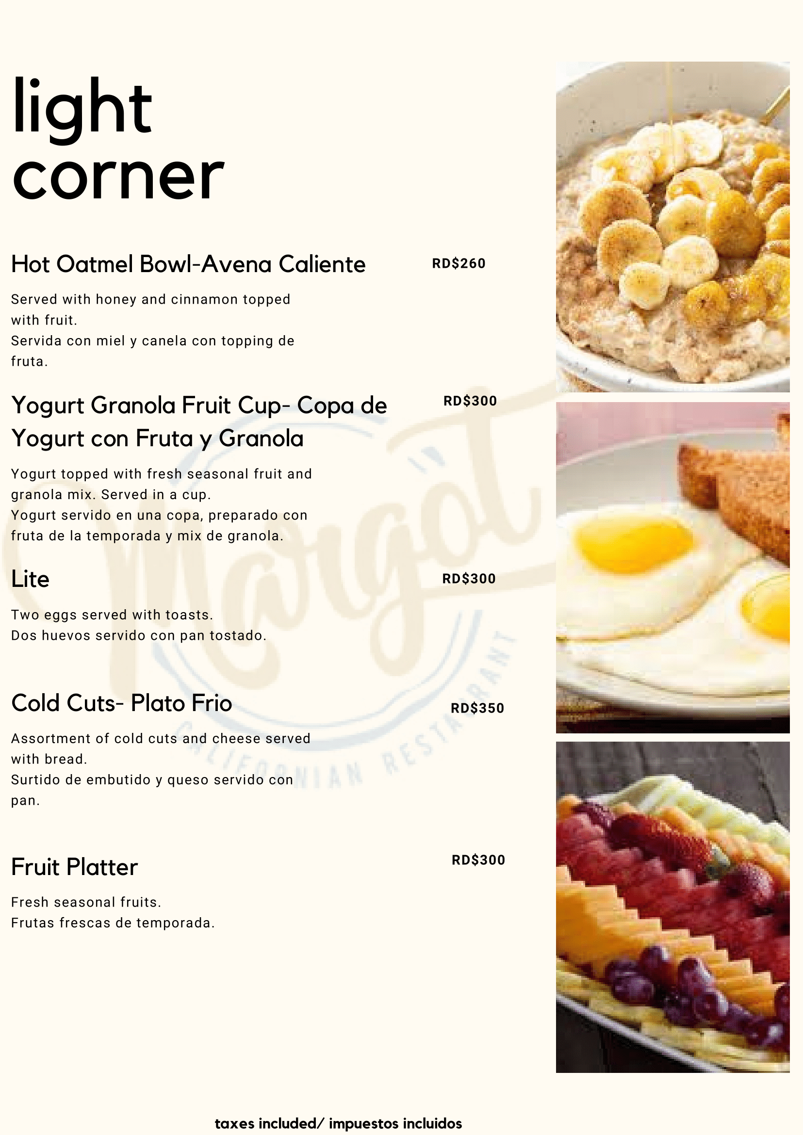 Menu 7